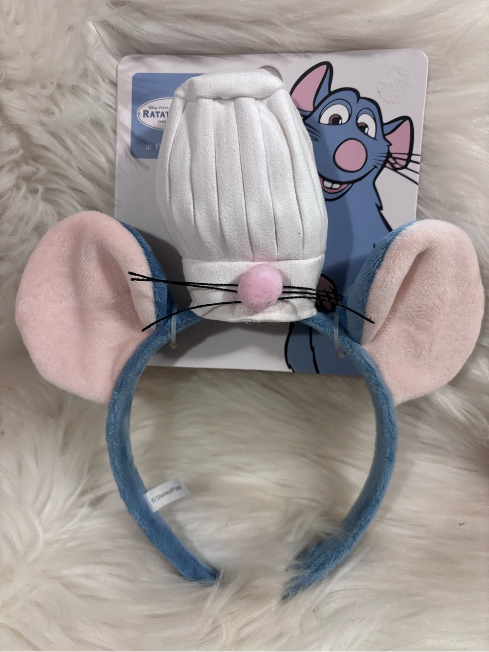 Disney Parks Ratatouille Chef Remy hat mouse ears headband adult unisex
